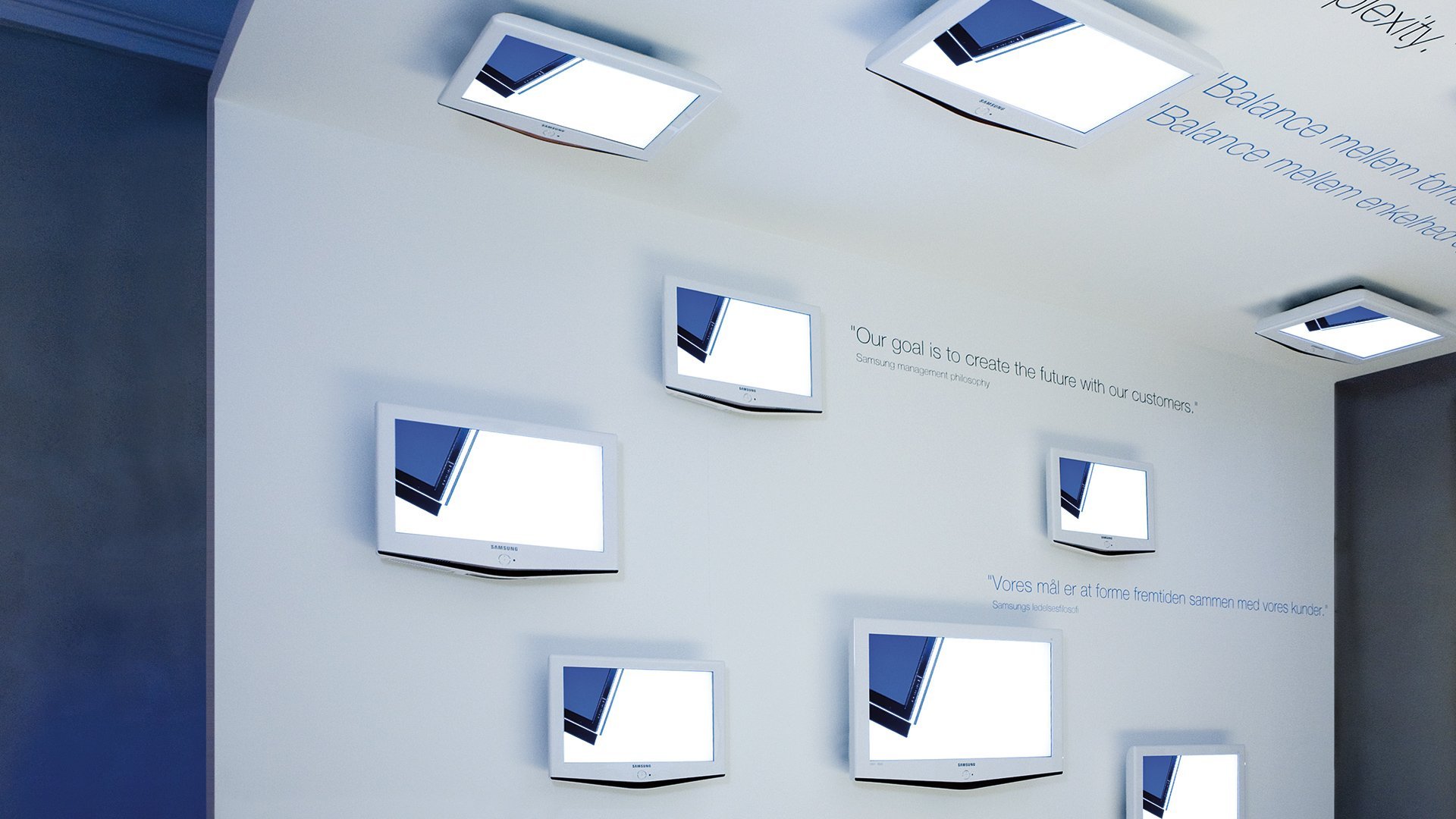 Samsung product image on display by LOOP Associates