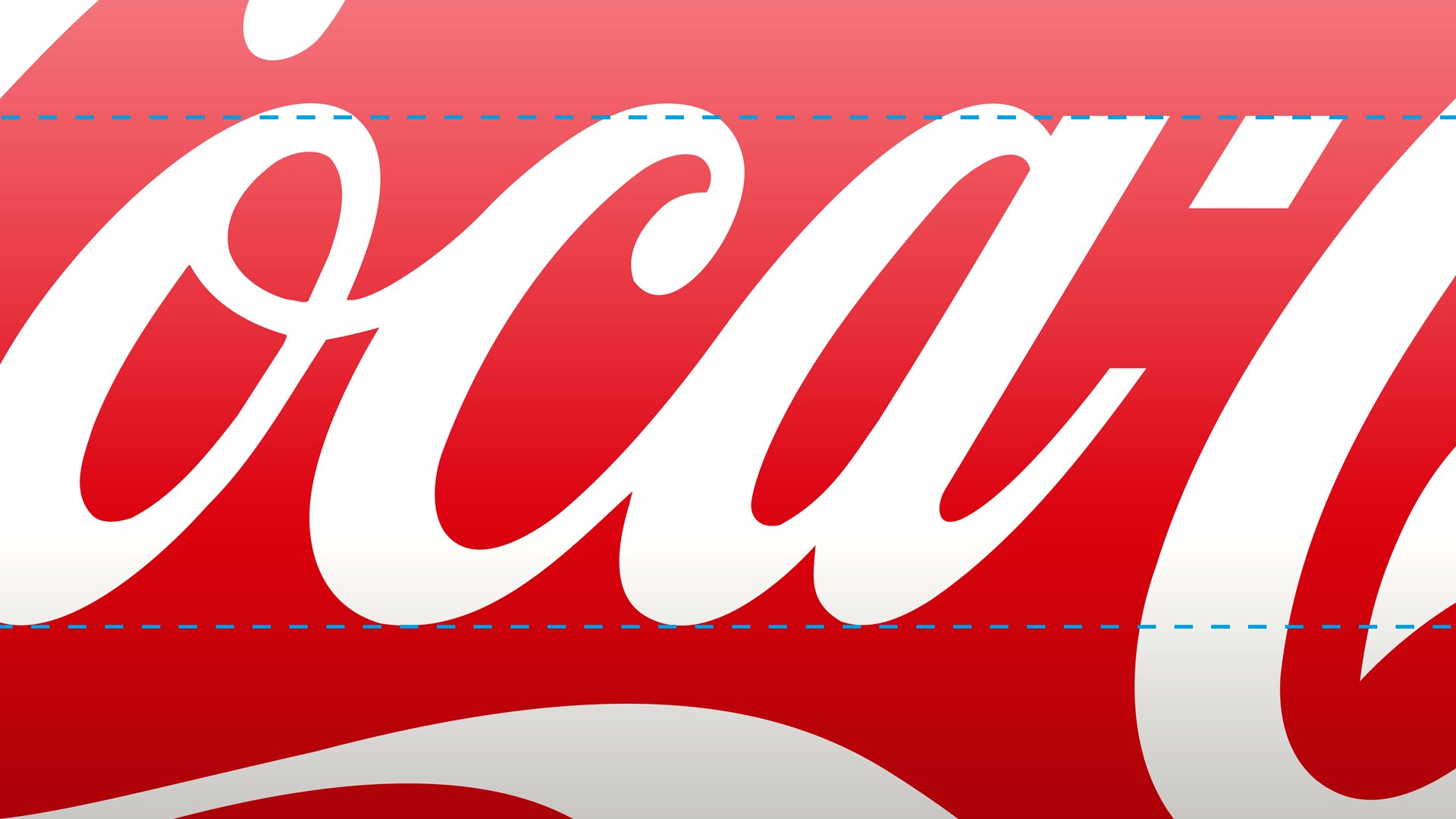 Coca-cola typography detail by LOOP Associates