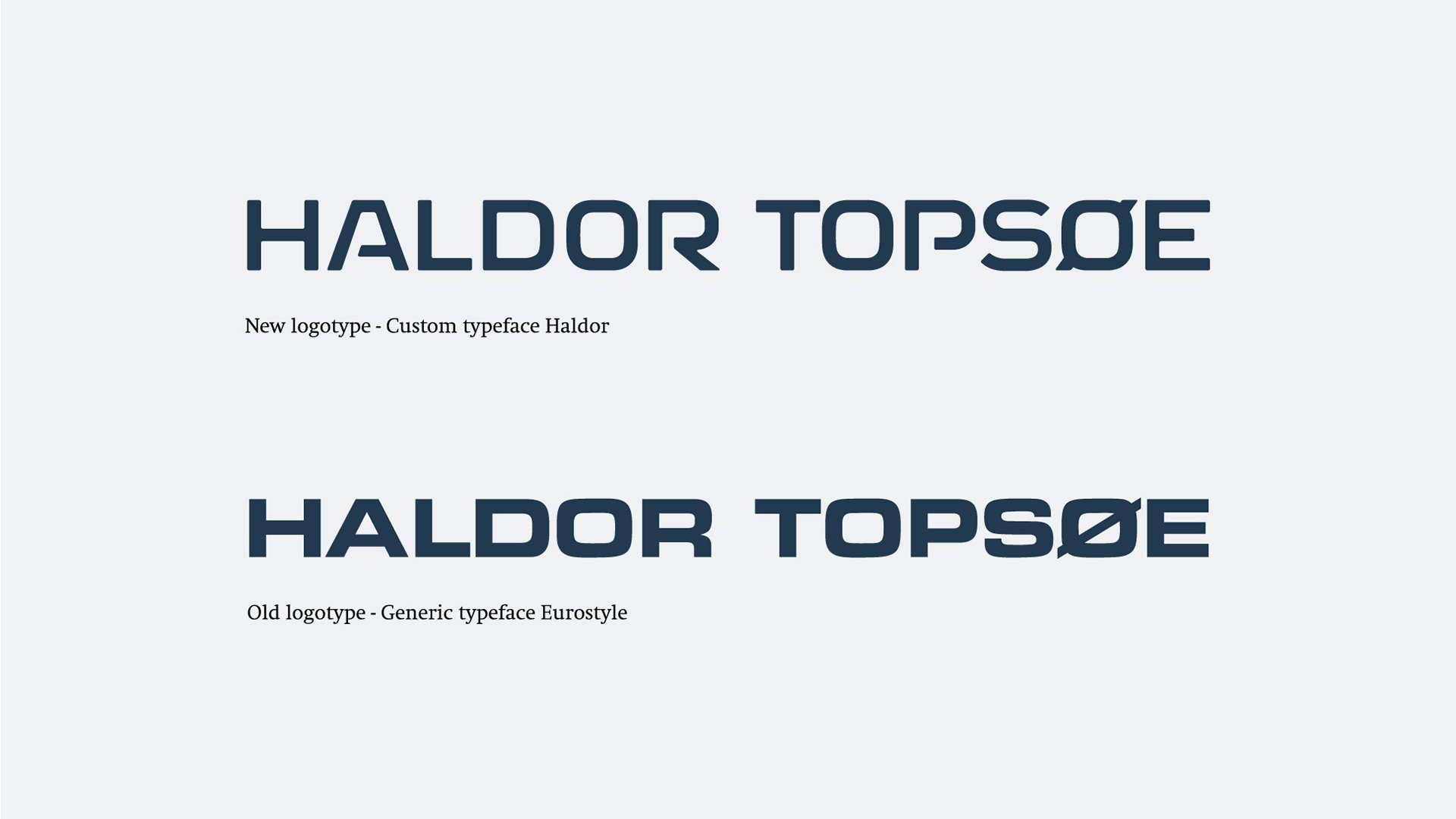 Haldor Topsøe logo update by LOOP Associates