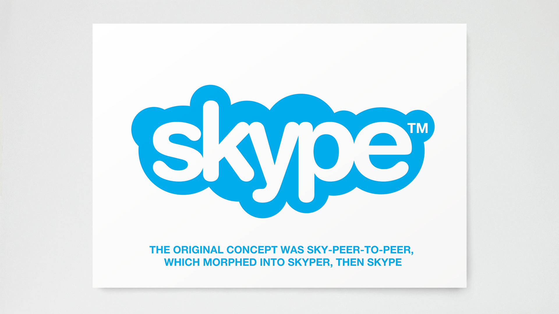 Skype logo blue with tag line by LOOP Associates