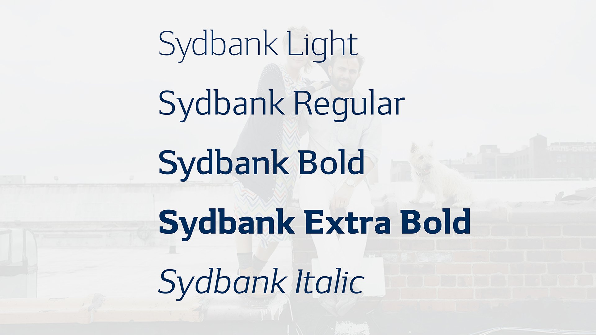 Sydbank typography style by LOOP Associates