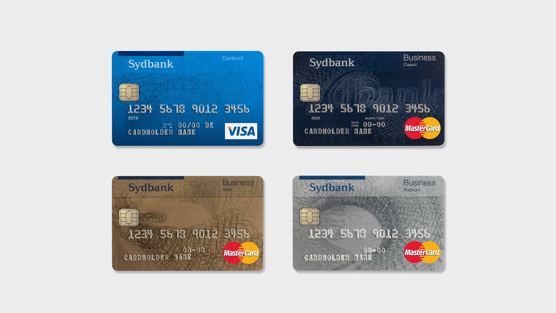 Sydbank visa and mastercard designs by LOOP Associates
