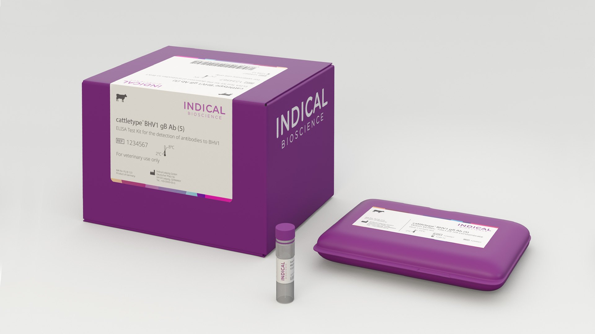 Indical Bioscience packaging design by LOOP Associates
