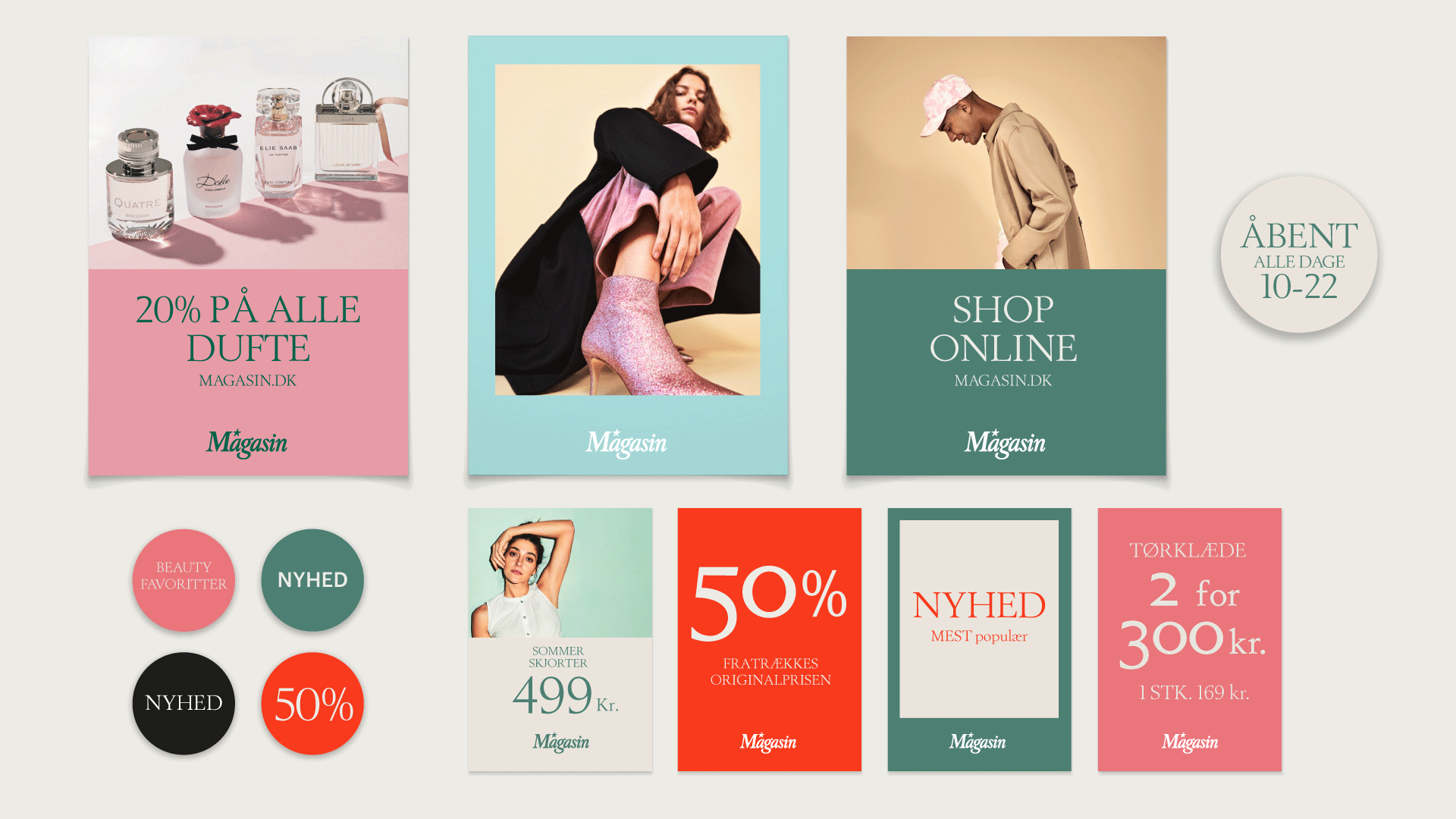 Magasin print ads gif. by LOOP Associates