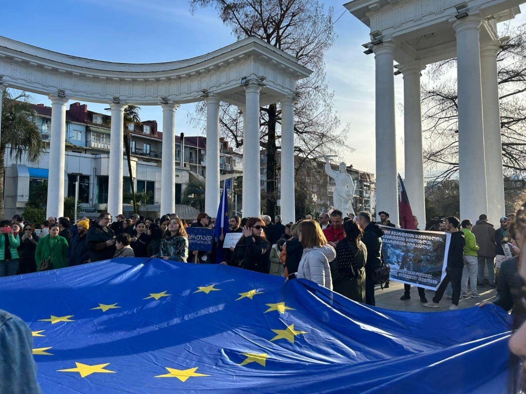 Protest Georgia Batumi
