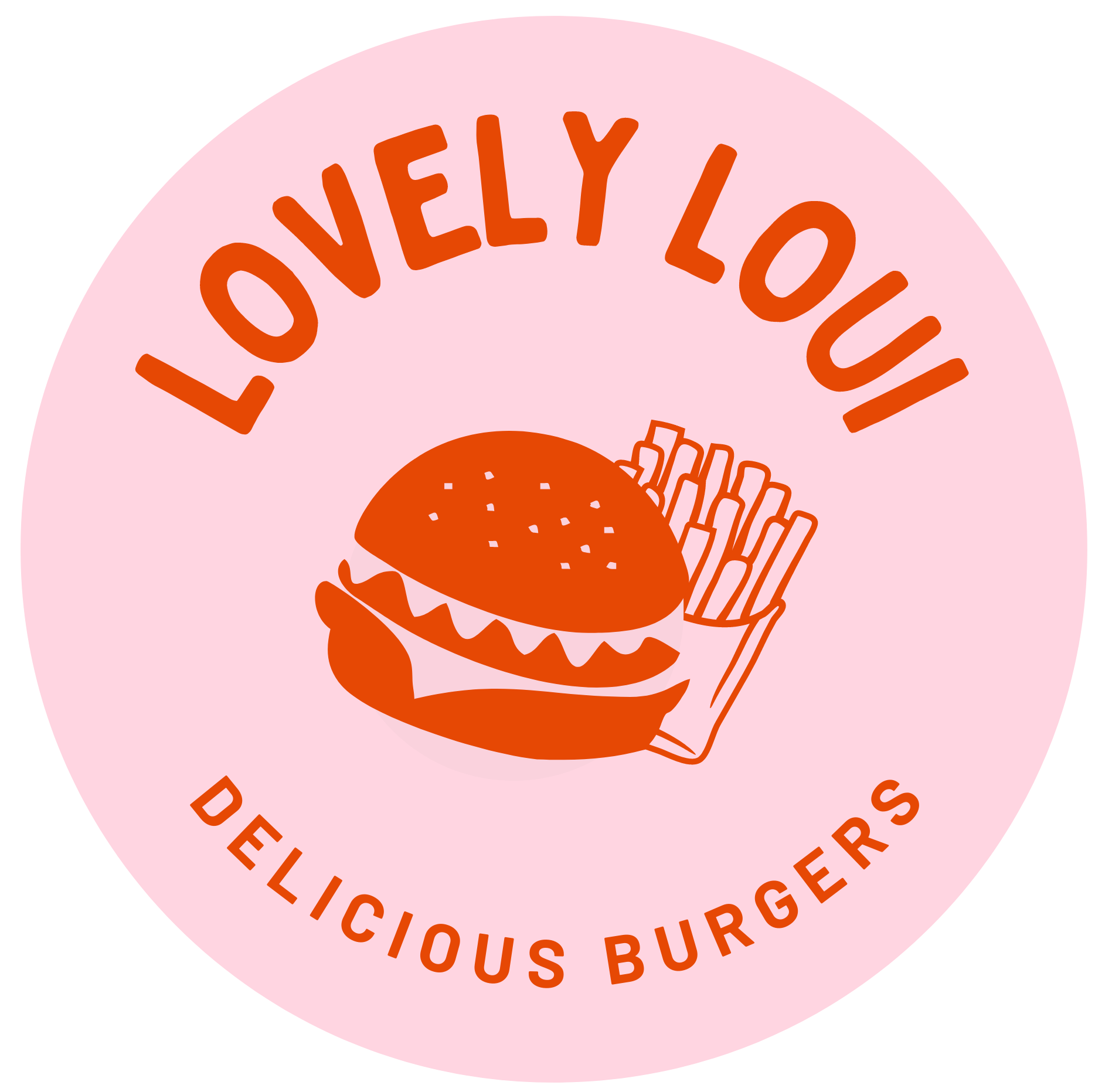 Lovely loui logo - burgerbar i Bogense