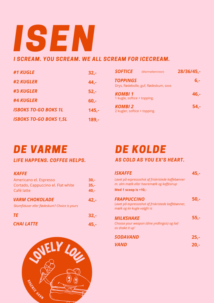 iscafe bogense menu 2024
