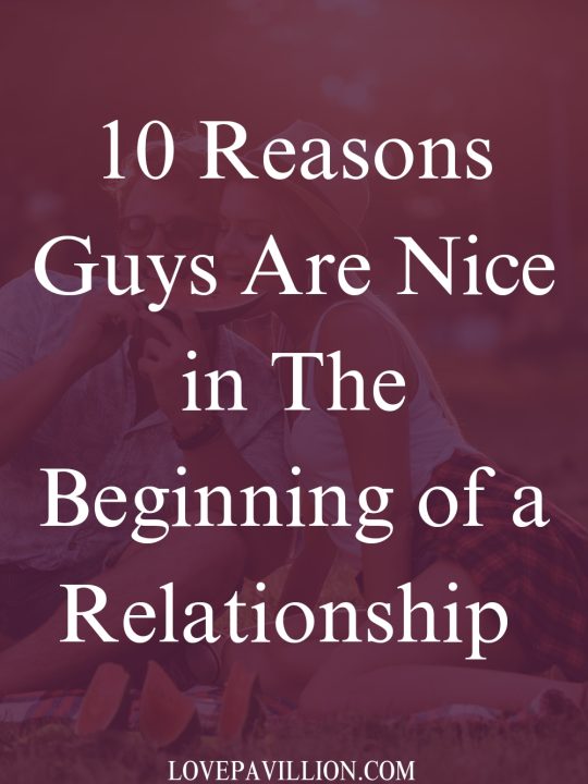 10 Reasons Guys are Nice in the Beginning