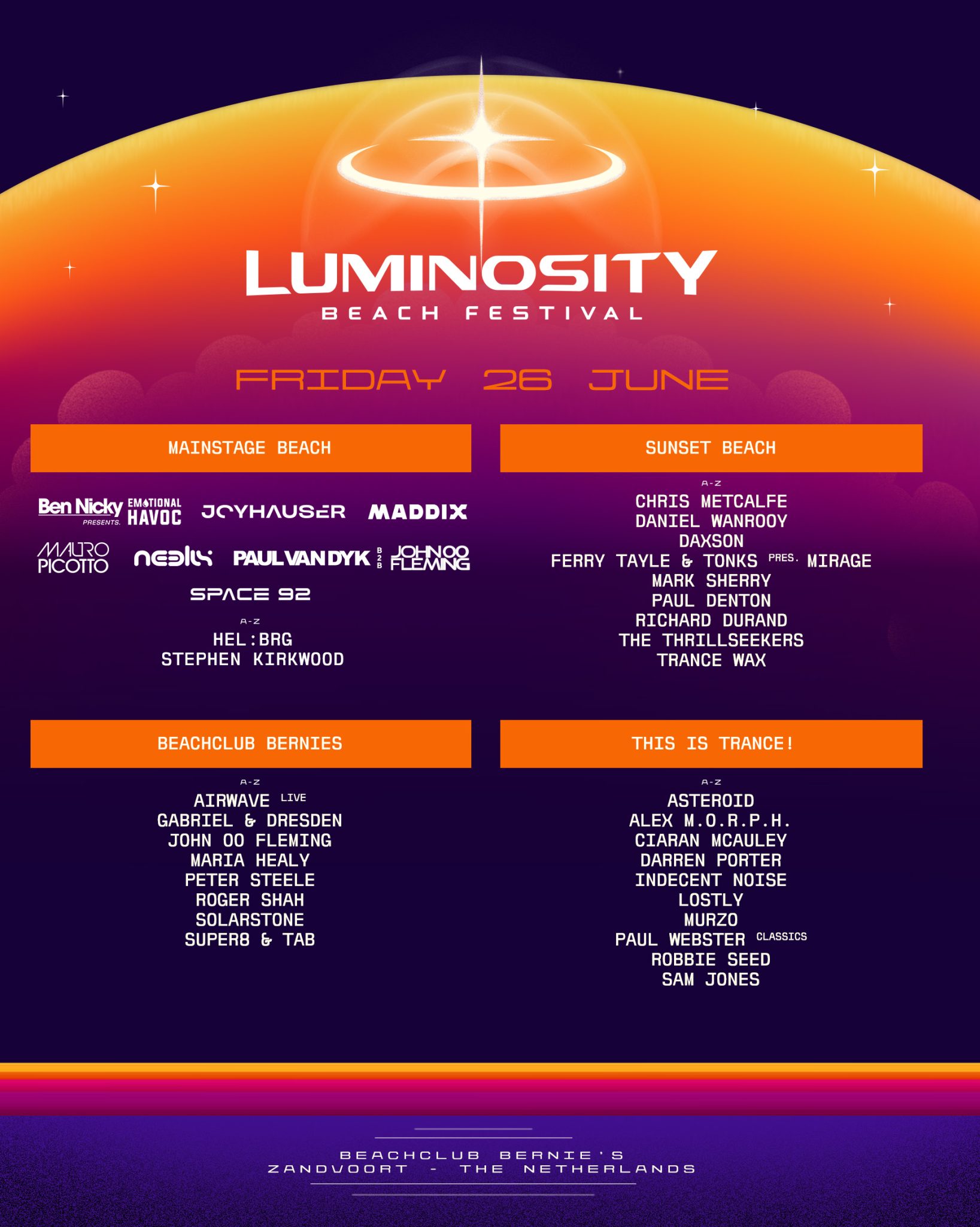 Luminosity Beach Festival 2026 | Luminosity Events