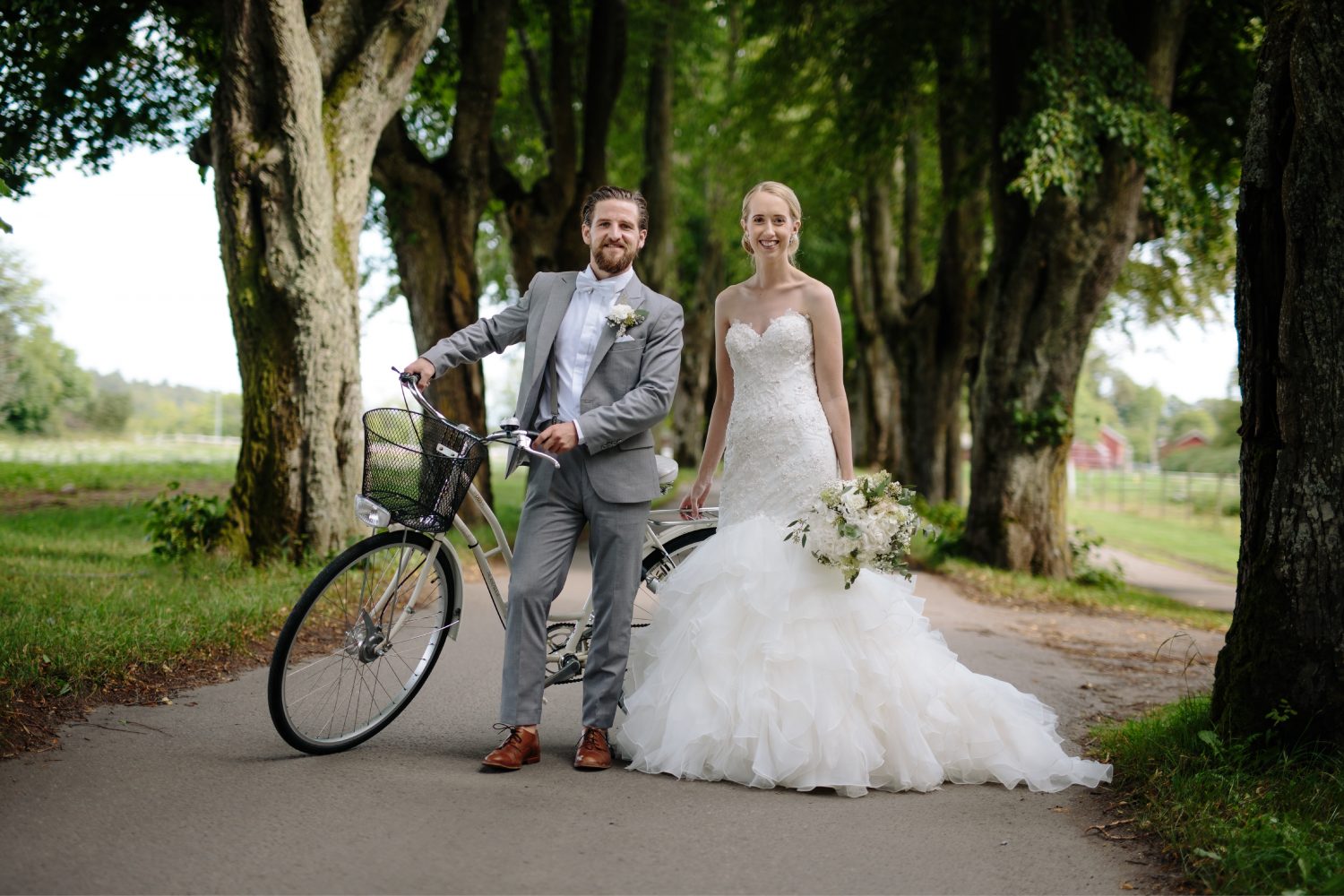 Bryllupsfotografering sykkel, Bryllup i Moss, Jeløy, Norge