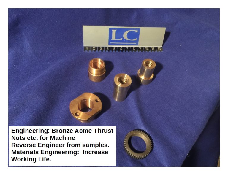 Bronze acme thrust nuts 1