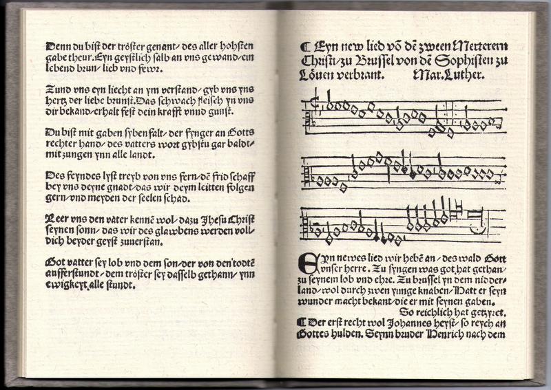 Luthers first song: Ein neues Lied (1523) – Luther