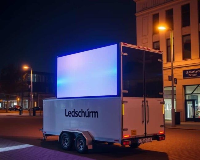 Ledscherm op aanhangwagen limburg