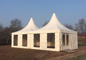 Regengoot voor Koppelen Pagode Tenten 5 x 5 Lydison Verhuur