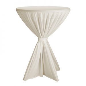 Statafelrok Creme rond 90 cm Lydison Verhuur