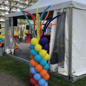 Ballonpilaar met sprieten