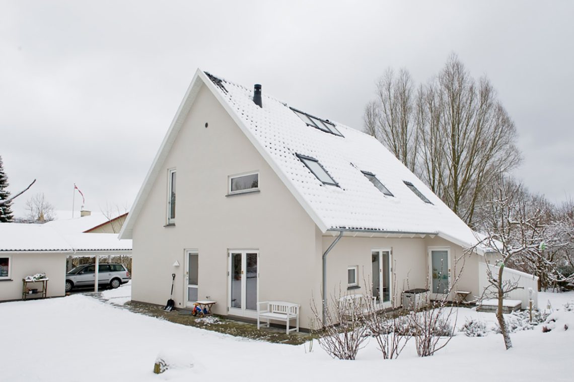 Parcelhuset har fået en ekstra etage med tre værelser, badeværelse og stue.