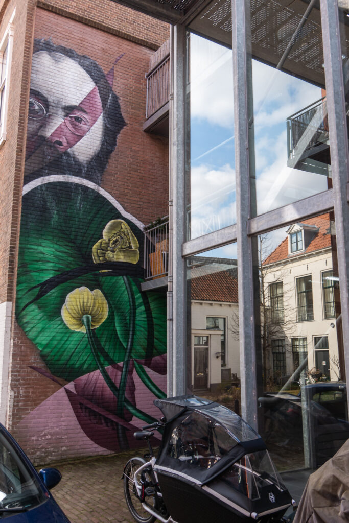 Het Hof van Adwaita is een verrassend hofje in de binnenstad met toegang via de Assenstraat. In het Hof van Adwaita heeft straatkunstenaar GOMAD in 2020 een in het oog springende mural gemaakt. In het kunstwerk staat de naamgever van het Hof, de dichter Adwaita, centraal. Hij wordt omgeven door flora en fauna uit een Indiase filosofie (Brahmanisme), waardoor hij zich liet inspireren in zijn gedichten.