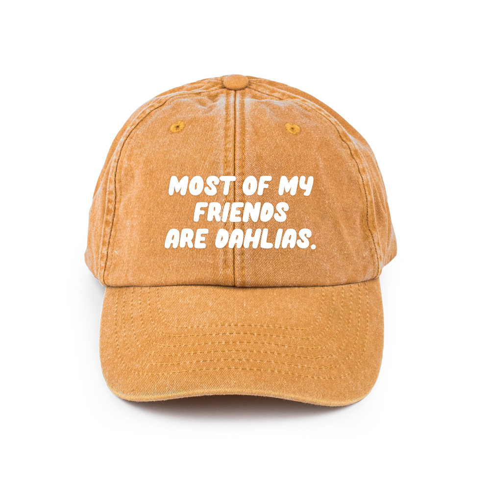 most of my friends are dahlias, dahlia pet, dahlia cap, dahlia fan merchandise, bloemen pet, bloemenliefhebber cap, tuinliefhebber pet, pluktuin outfit, garden vibes accessoires, botanische pet, flower lover cap, dahlia cadeau, cadeau voor tuinliefhebber, cadeau voor bloemenliefhebber, tuinmode accessoires, unisex bloemen pet, verstelbare pet bloemen, trendy tuin accessoires, dahlia quote pet, bloemige statement cap, plant lover pet