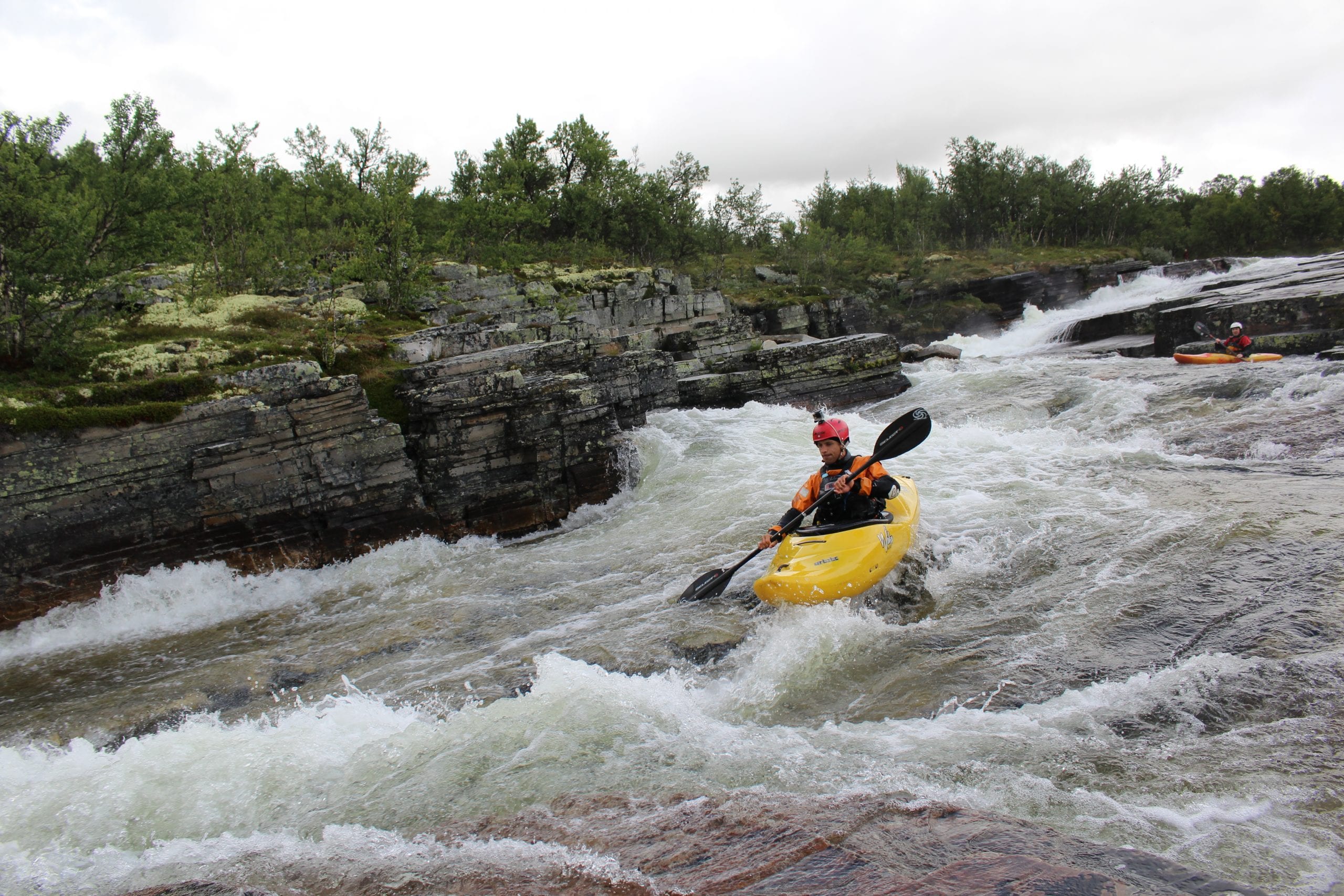 Kayaking on Ula River - main slide section