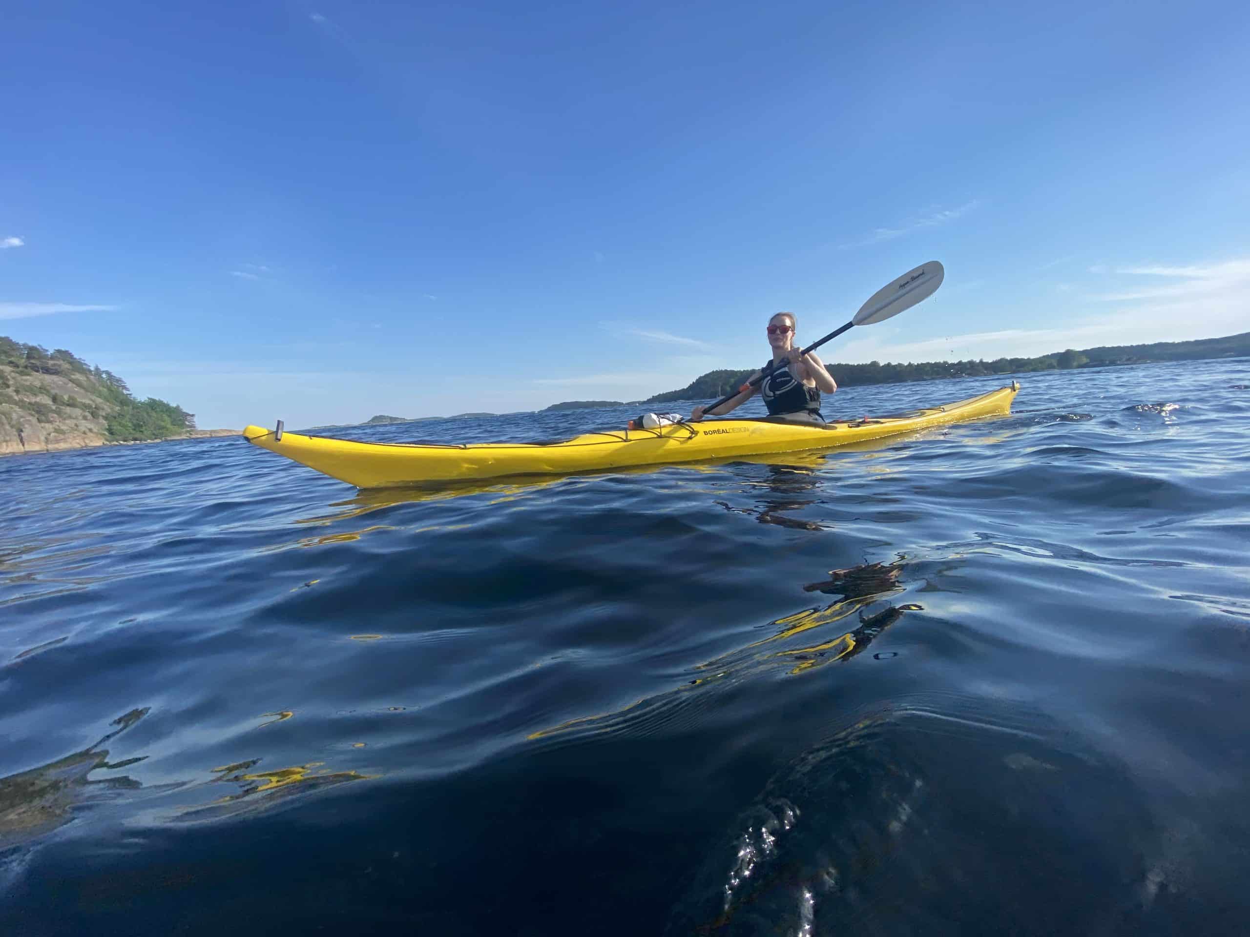kayaking around nøtterøy