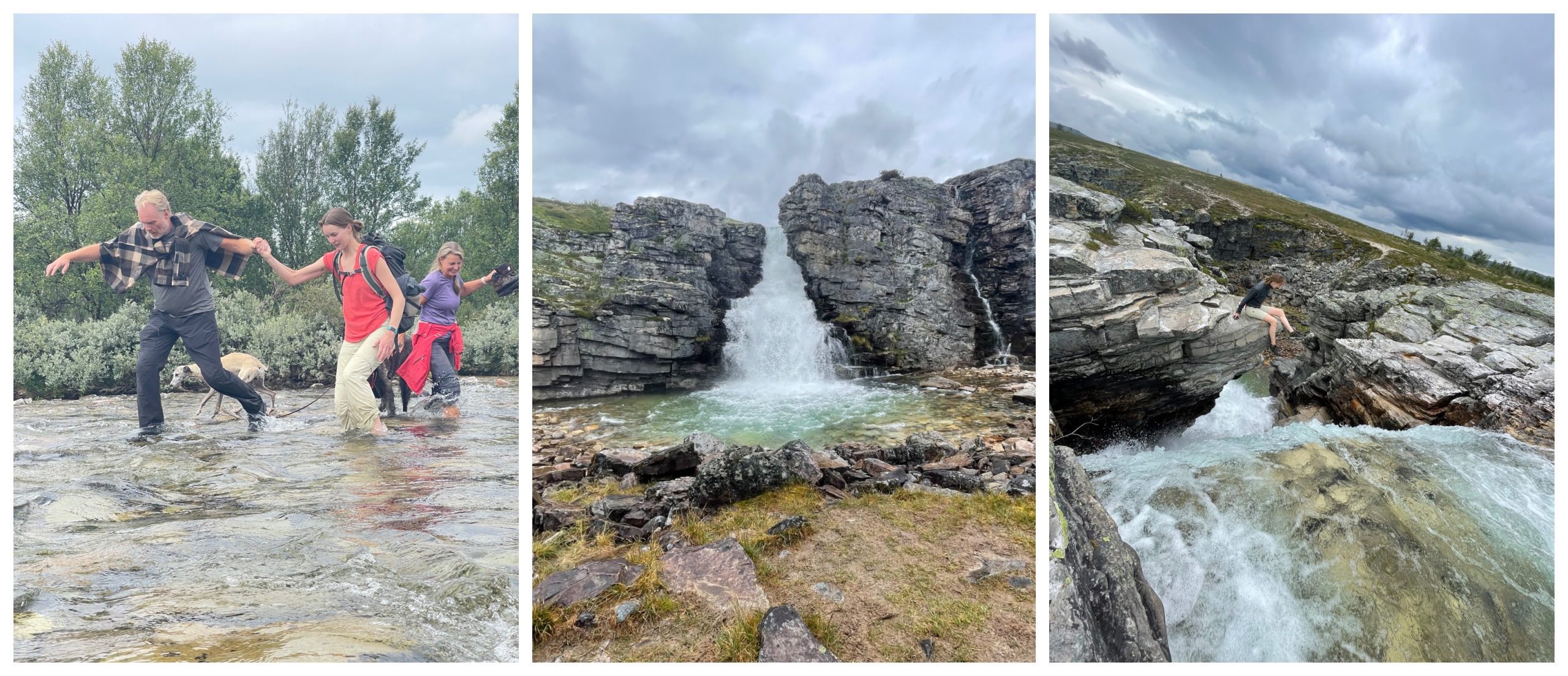 Photo collage of hiking in Rondane National Park