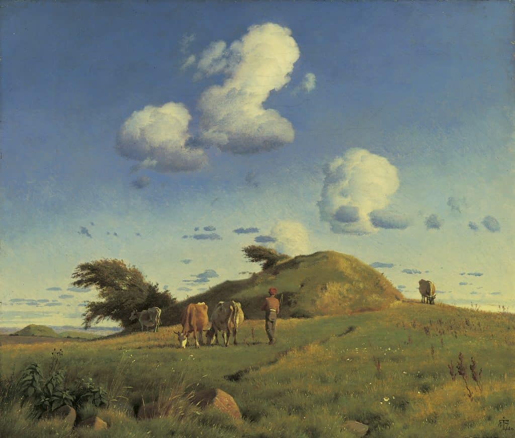 Johan Thomas Lundbye: Hankehøj near Vallekilde, c. 1846.