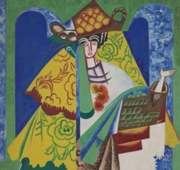 Natalia Goncharova - Orange Seller,