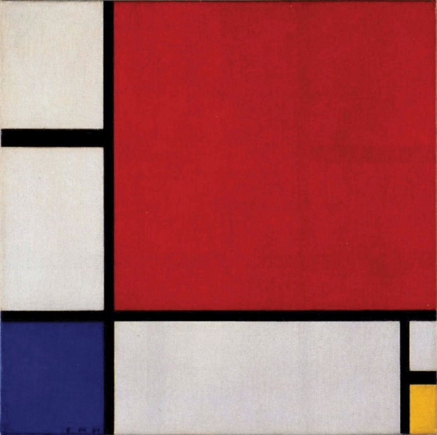 Piet Mondrian, Composition II in Red, Blue, and Yellow, 1930