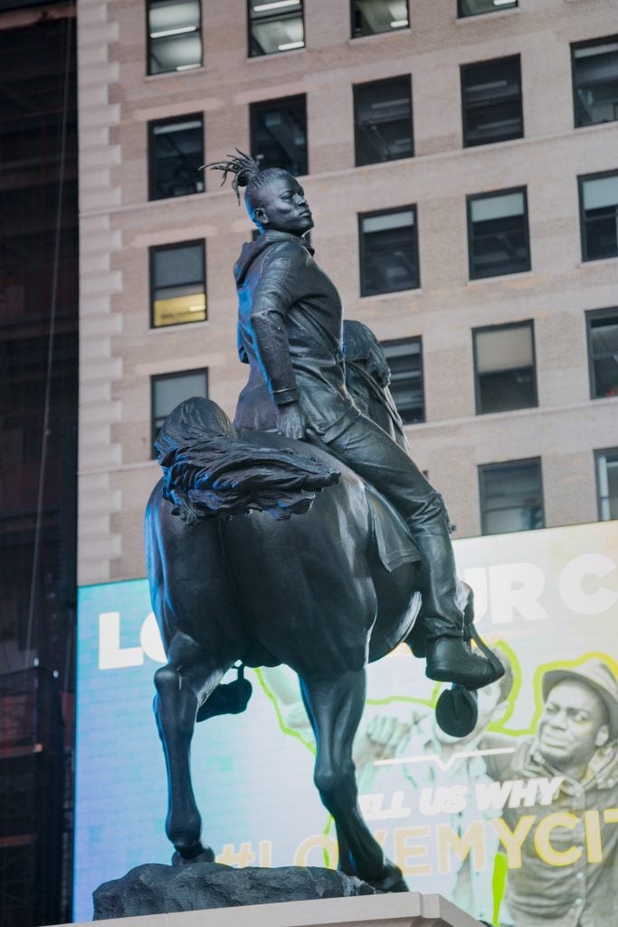 African American Artists changing the narrative. Kehinde Wiley bronze equestrian sculpture