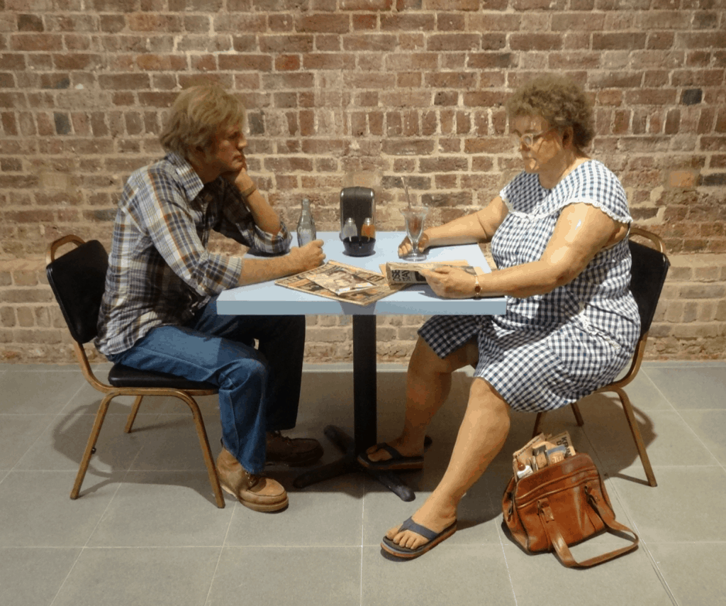 Duane Hanson, Self-portrait with model