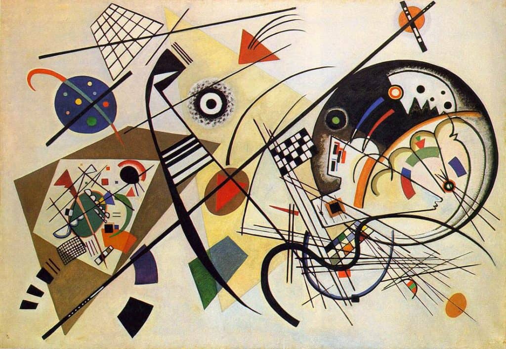 Wassily Kandinsky, Transverse Line, oil on canvas.