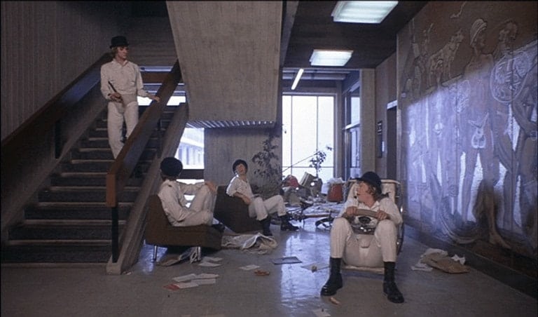 Thamesmead Estate by Robert Rigg (GLC) in A Clockwork Orange. 