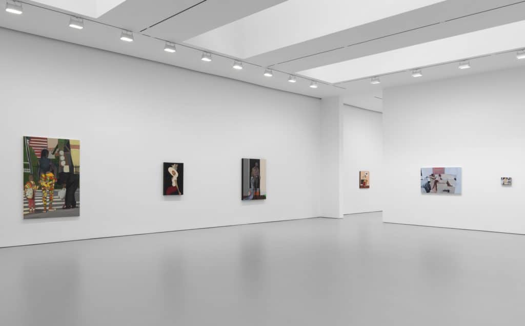 Installation view, Noah Davis, David Zwirner, New York