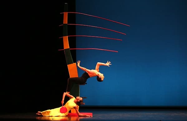 Noguchi's set for Embattled Garden, 1958, Courtesy of Martha Graham Dance Company