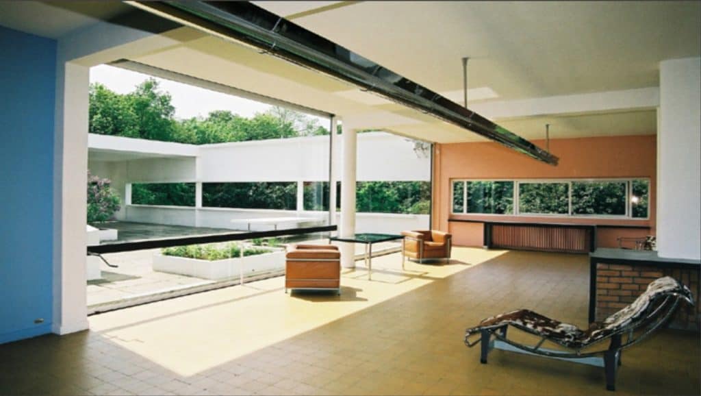 Le Corbusier, Villa Savoye, Interior.
