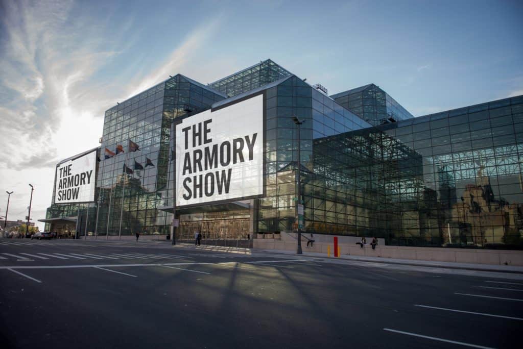 The Armory's rendering of their Javits Center branding, planned for September 2021.