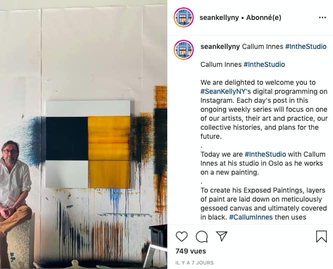 #IntheStudio with Callum Innes - Sean Kelly Gallery's initiative 