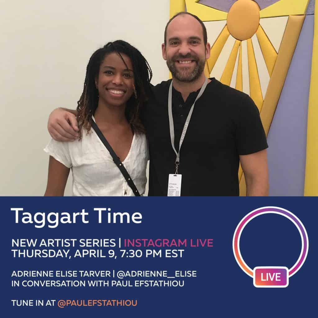 Paul Efstathiou & Adrienne Elise Tarver in Taggart Time - Instagram live series by Paul Efstathiou