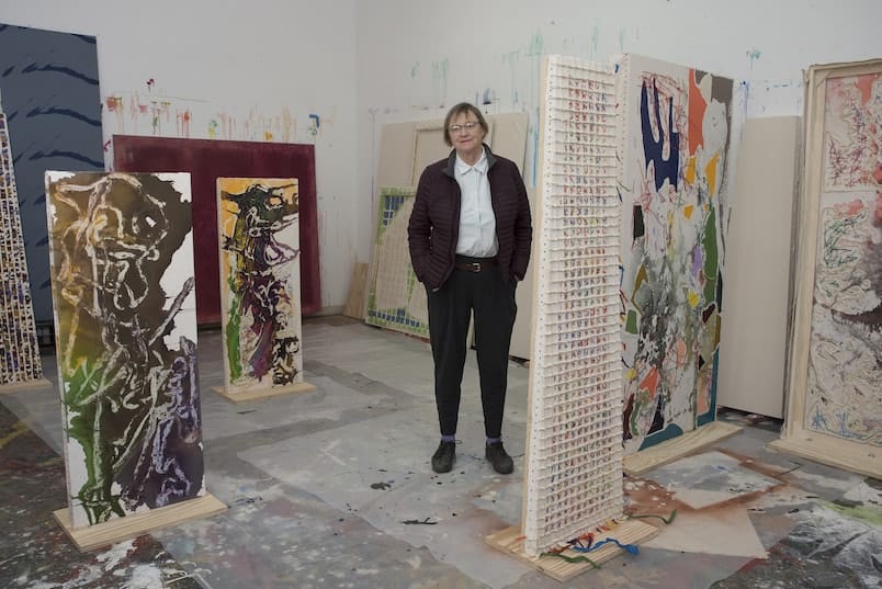 Dona Nelson in her studio