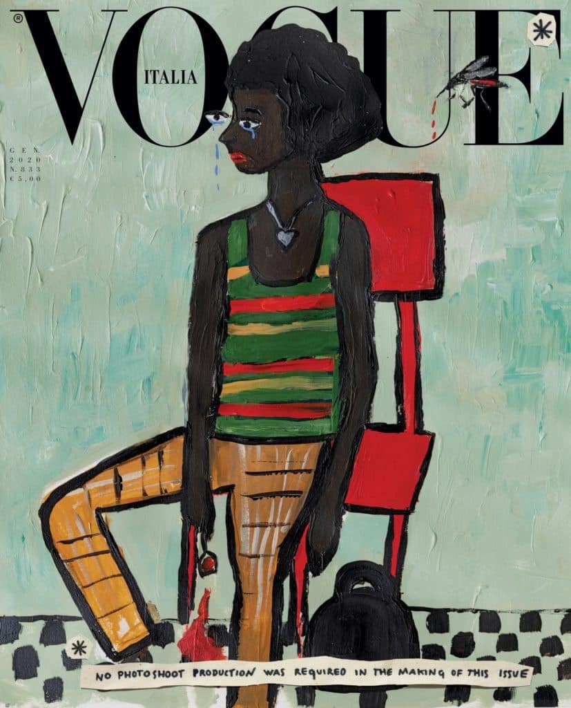 Cassi Namoda, Cover of Vogue Italia, January 2020 