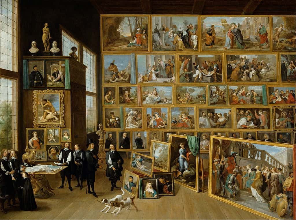 David Teniers the Younger, Gallery Exhibition of Archduke Leopold Wilhelm in Brussels (Vienna), 1651