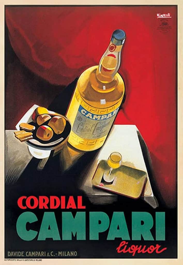 art deco campari poster advertisement