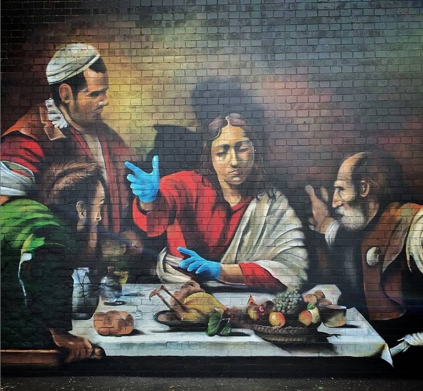 Lionel Stanhope - Supper at Emmaus - Ladywell, London. Street Art