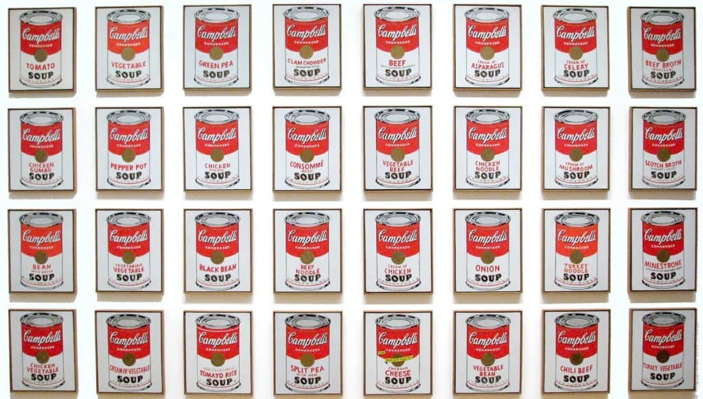 Campbell's Soup Cans by Andy Warhol