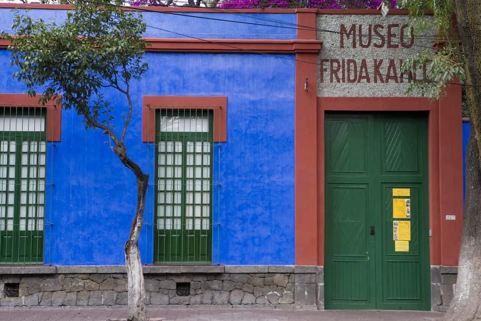 The entrance to Frida Kahlo's Casa Azul