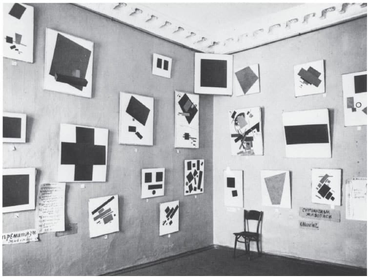 Kazimir Malevich’s exhibition at The Last Futurist Exhibition of Paintings - 0.10 (Zero-Ten)