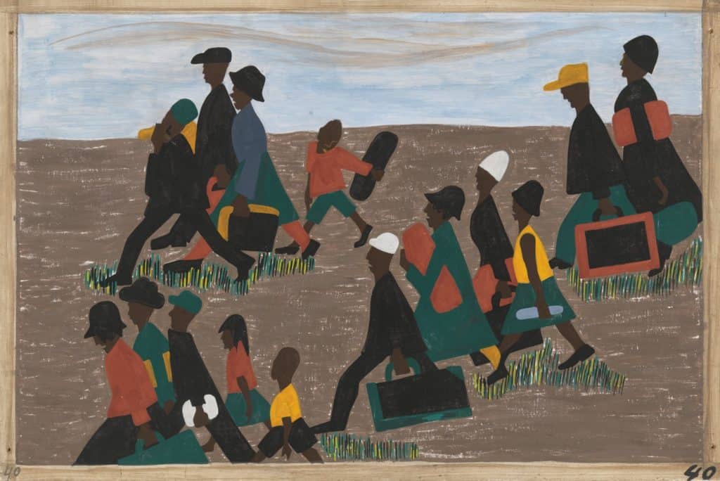 Jacob Lawrence African diaspora - the Migration series