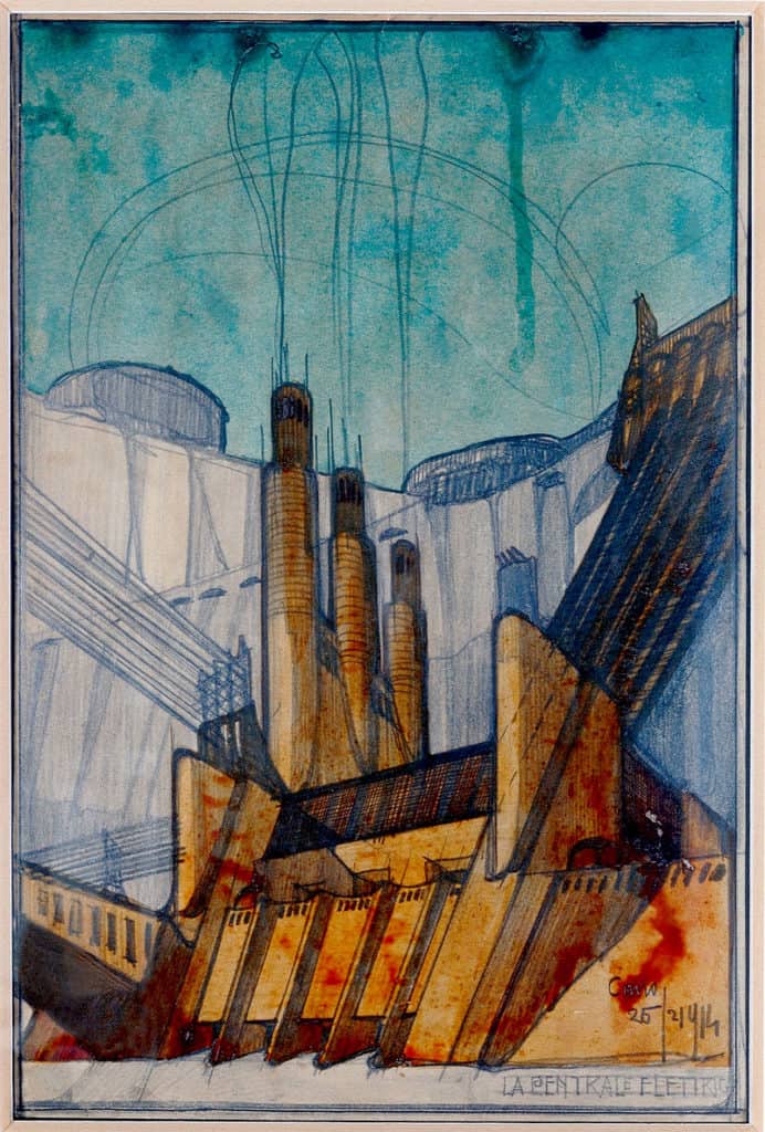 Power station (1914) by Antonio Sant'Elia