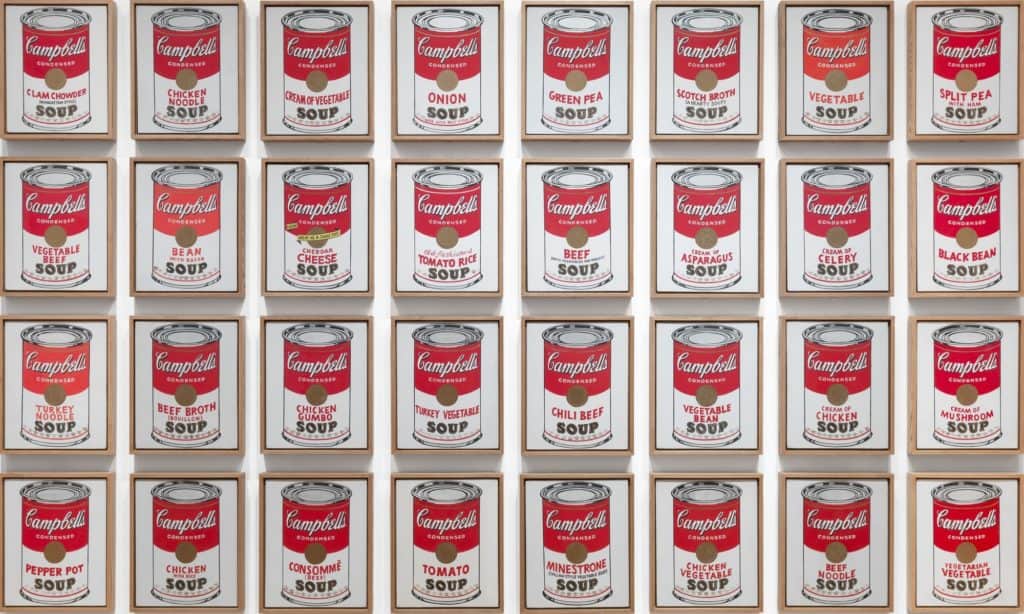 Campbell's Soup Cans (1962) by Andy Warhol